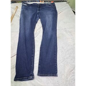Silver Bleecker Skinny Jeans Size 24x29 Dark Wash Mid Rise Stretch